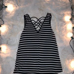 Striped strappy  tank top